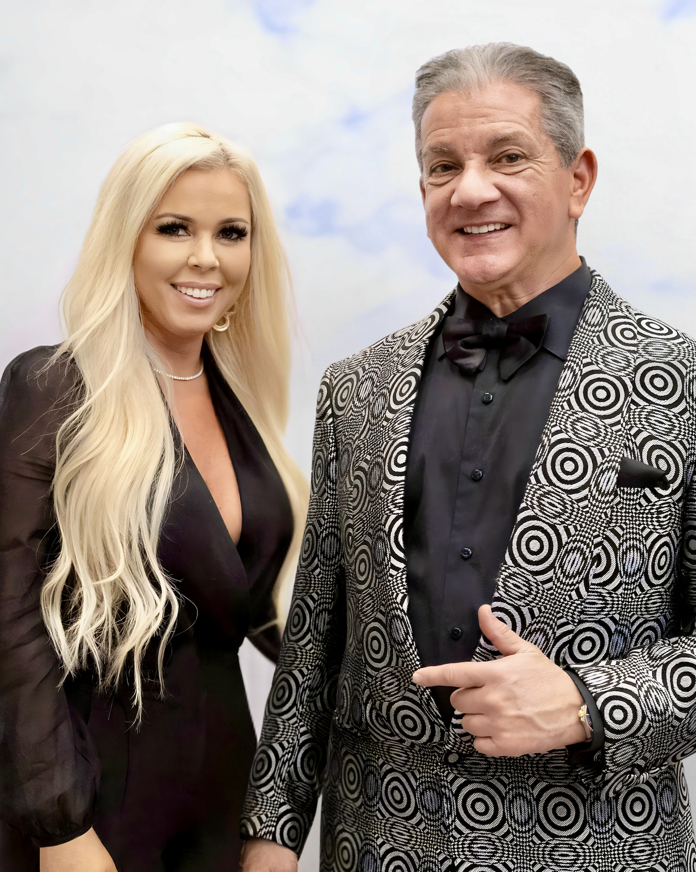 Ashley McPherson and Bruce Buffer